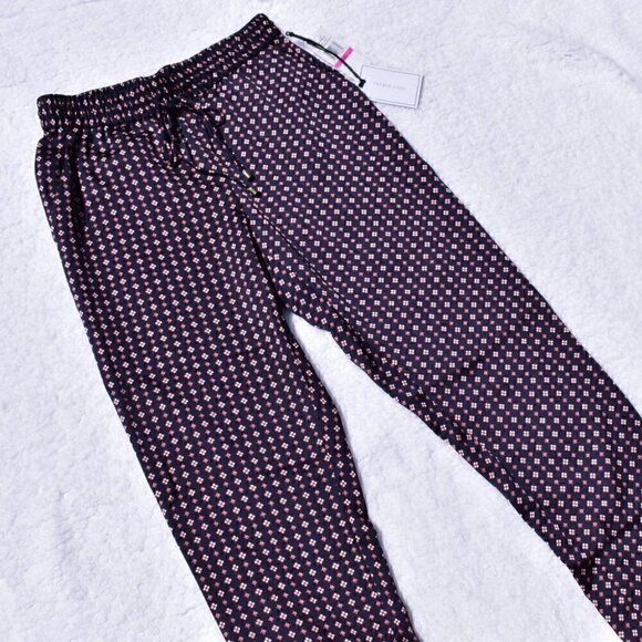 1.State Floral Draw String Pull On Pants Dark Blue Red White XXS - Picture 3 of 9